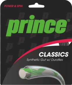 Prince Synthetic Gut W/Duraflex 15L Tennis String Set - White