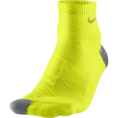 Nike Elite Cushion Quarter Running Socks (1 Pair) - Cyber Green 3 Nike Elite Cushion Quarter Running Socks (1 Pair) - Cyber Green